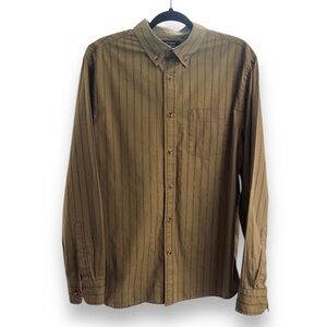 Banana Republic Factory Organic Long Sleeve Slim Untucked Casual Dress Shirt